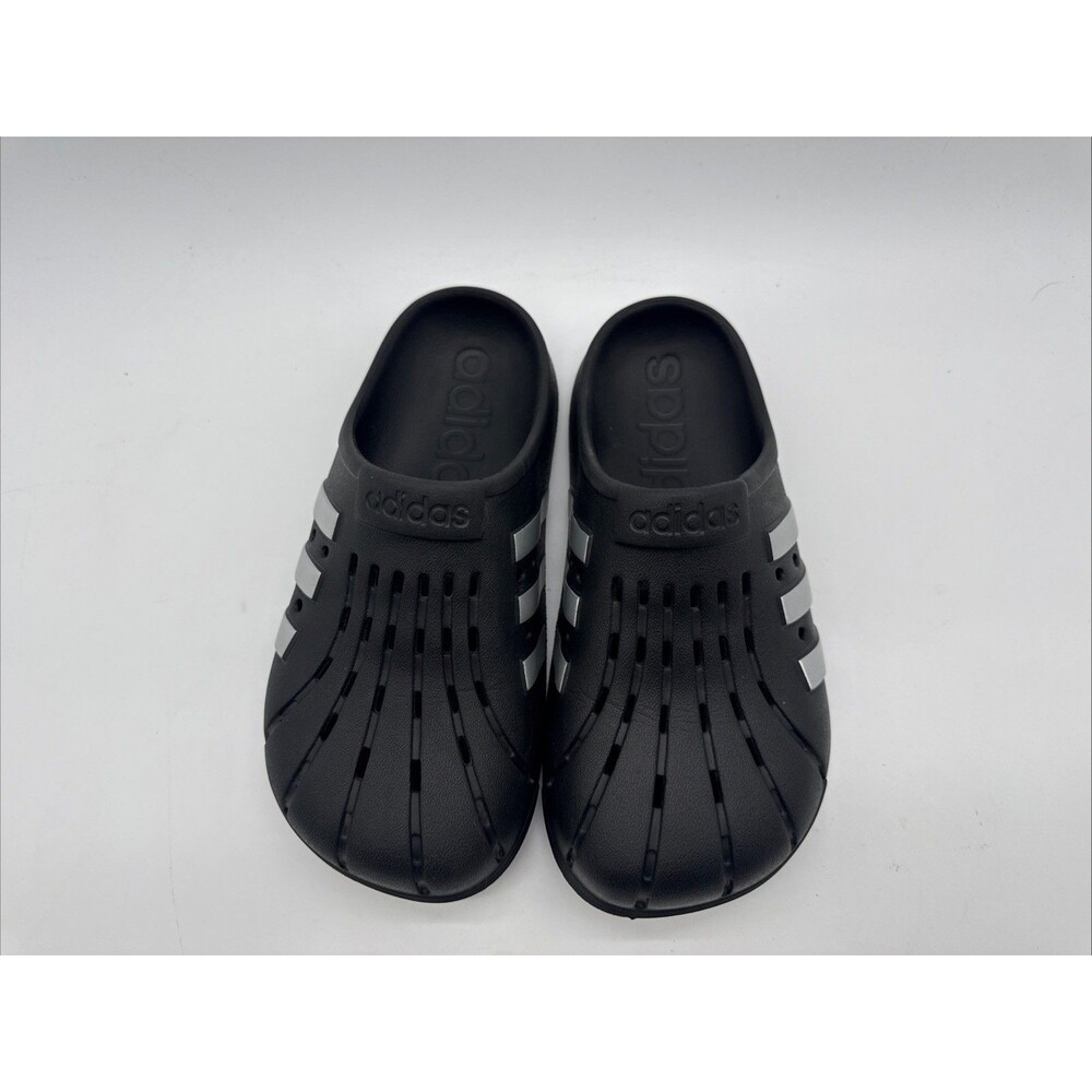 Adidas Adilette GZ5886  Unisex Black Round Toe Slip-On Clogs Size 5M, 6W - Picture 7 of 13